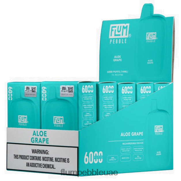 FLUM PEBBLES 6000 بخة 10 عبوات NNN8P63 FLUM PEBBLE dubai عنب الصبار