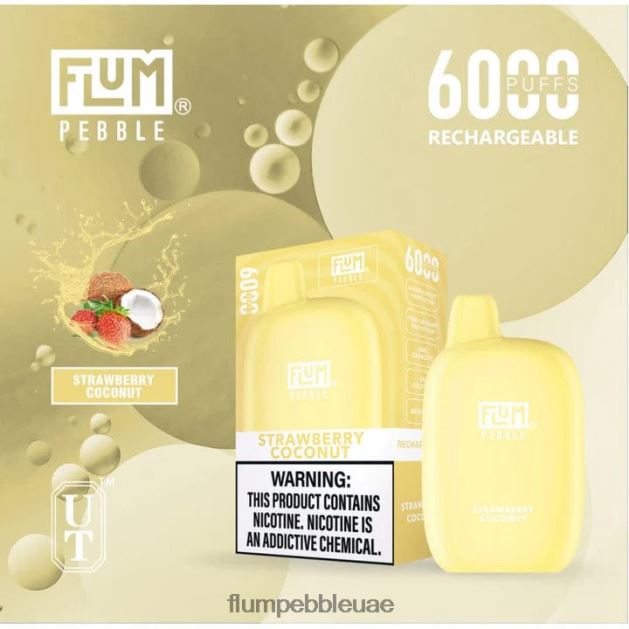 FLUM PEBBLES 6000 نفث NNN8P672 FLUM PEBBLE abu dhabi جوز الهند الفراولة