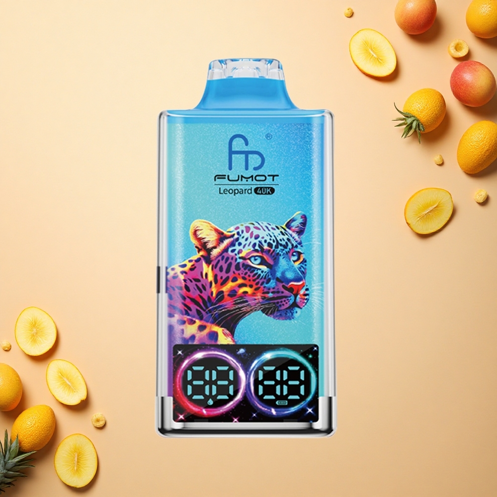 Fumot Leopard 40K Puffs مانجو خوخي أناناس بنسبة 5%