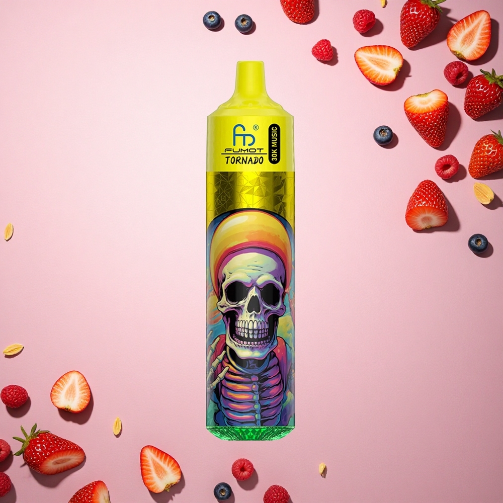Fumot Randm Tornado 30000 Puffs الفراولة التوت الأزرق التوت الأحمر بسعة 30 مل ونيكوتين 5%