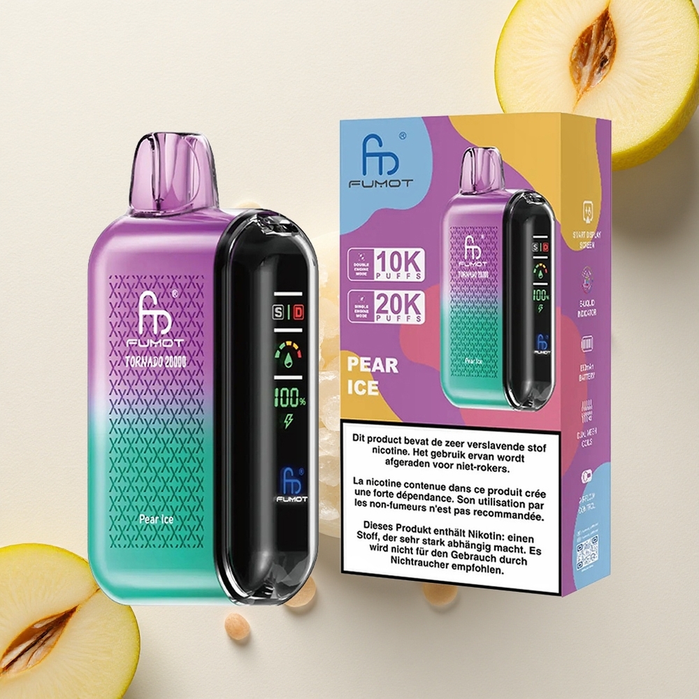 Fumot Tornado 20000 Puffs جليد الكمثرى المزدوج