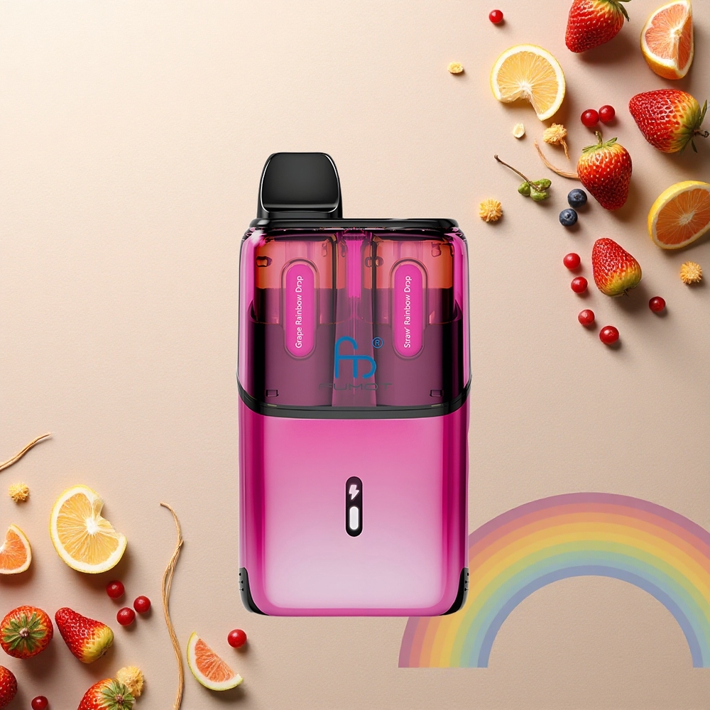 Fumot Ultra T32000 Puffs قطرات قوس المطر بالفراولة - شبكة متقدمة