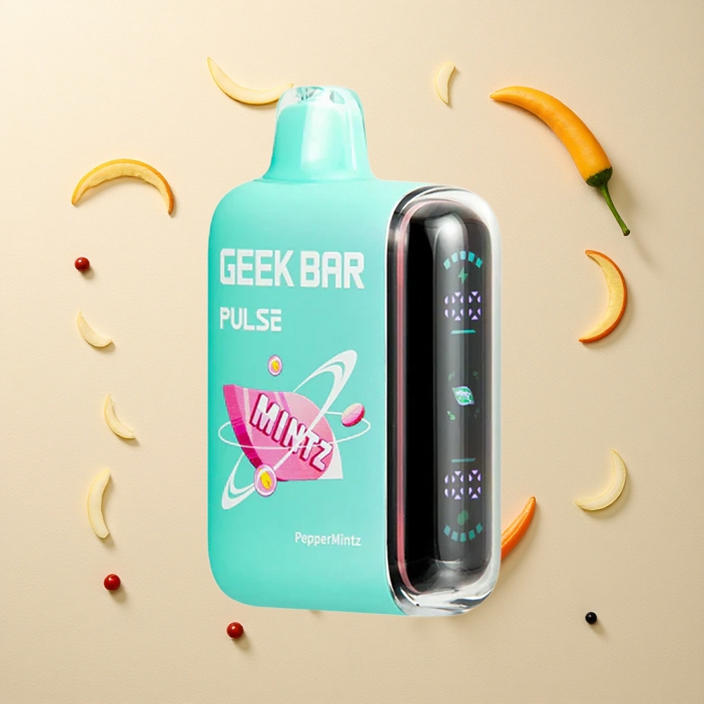 GEEK BAR Pulse 15000 Puffs إصدار النعناع سعة 16 ملليتر ونسبة نيكوتين 5%