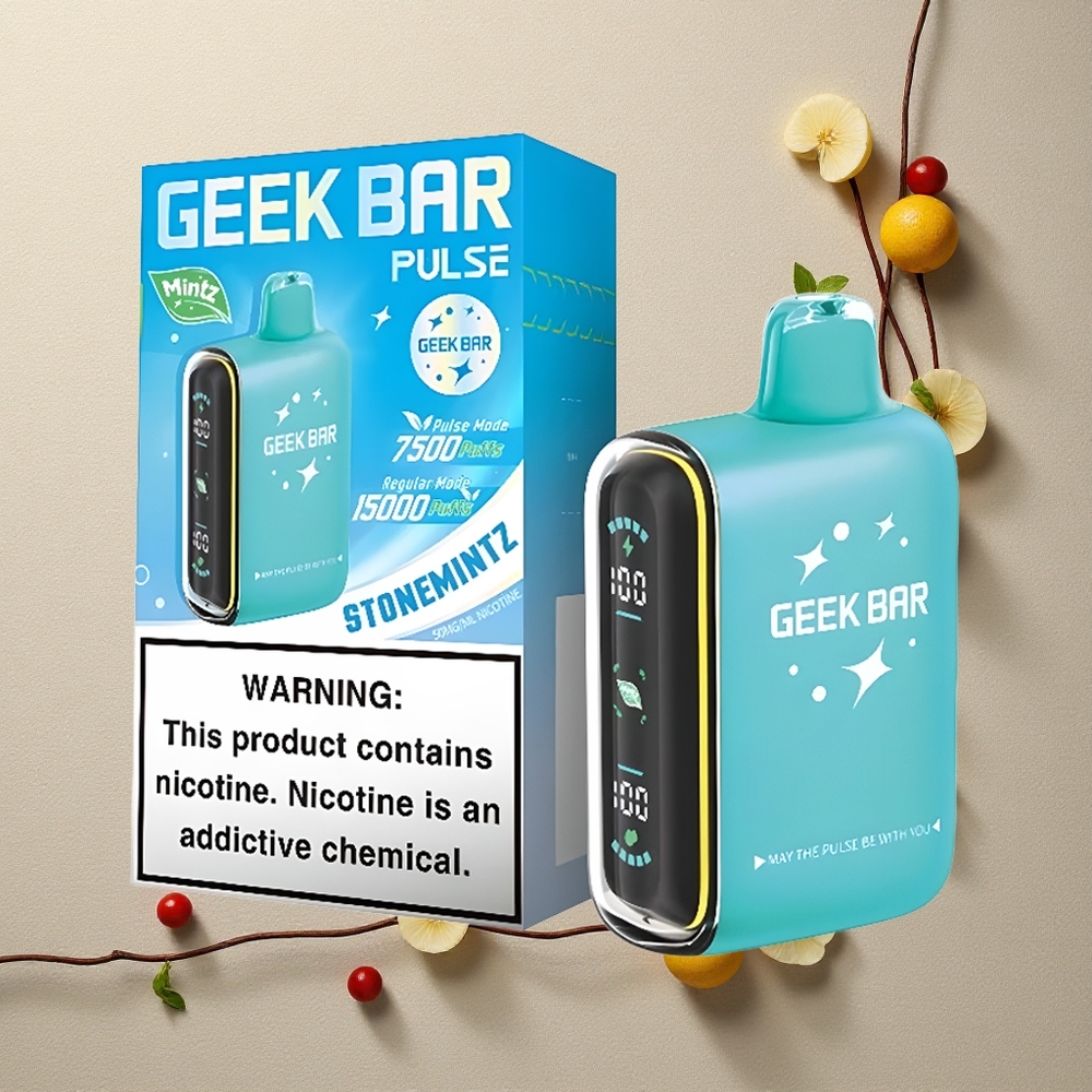 GEEK BAR Pulse 15000 Puffs إصدار النعناع سعة 16 ملليتر ونسبة نيكوتين 5%