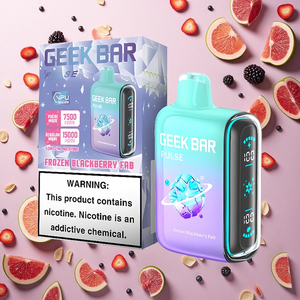 GEEK BAR Pulse 15000 Puffs الجليدية الإصدار - 16مل 5% شحن نوع-C