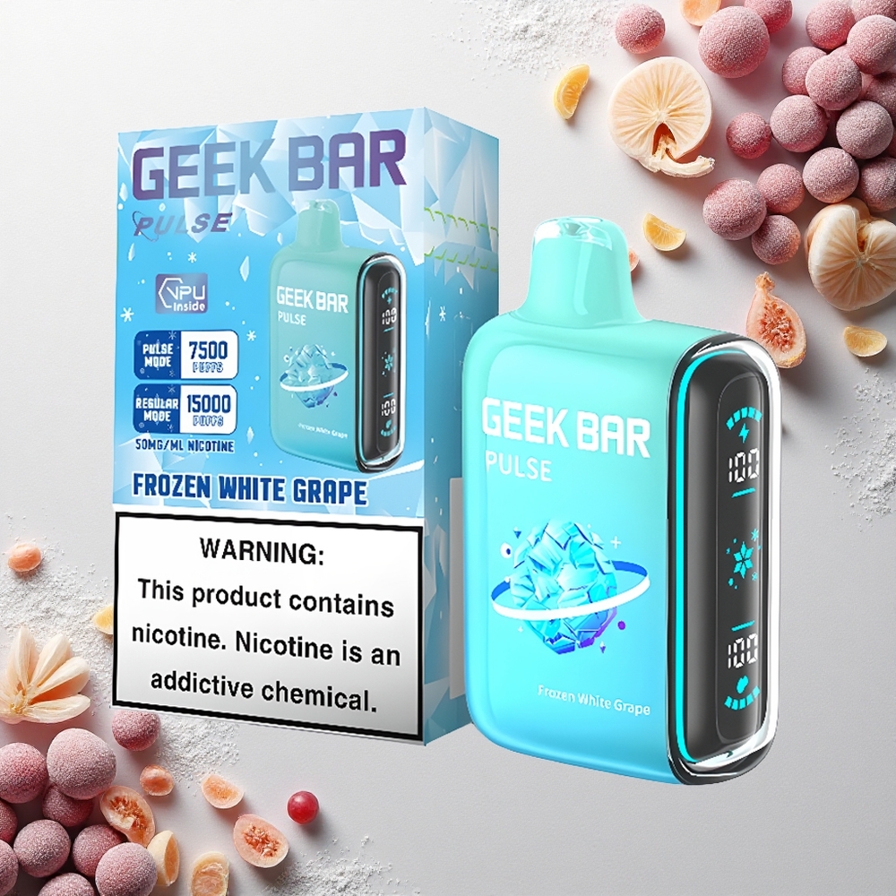GEEK BAR Pulse 15000 Puffs الجليدية الإصدار - 16مل 5% شحن نوع-C