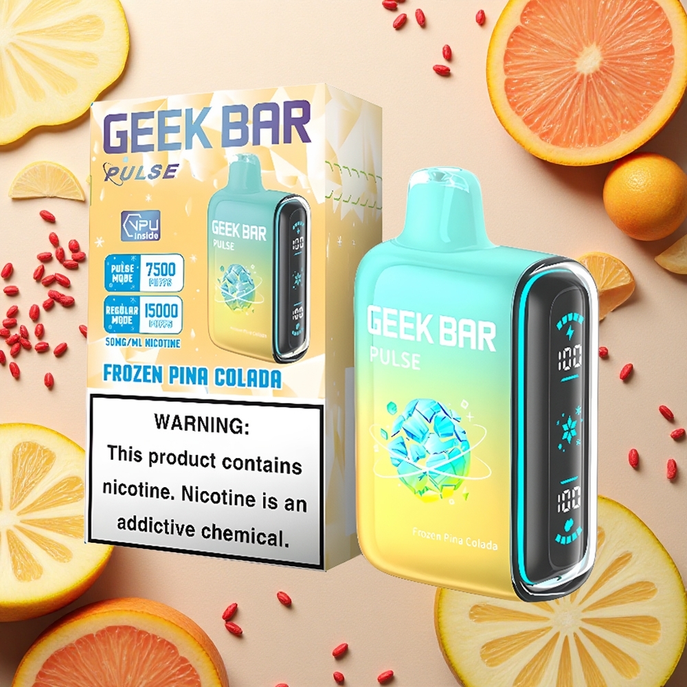 GEEK BAR Pulse 15000 Puffs الجليدية الإصدار - 16مل 5% شحن نوع-C