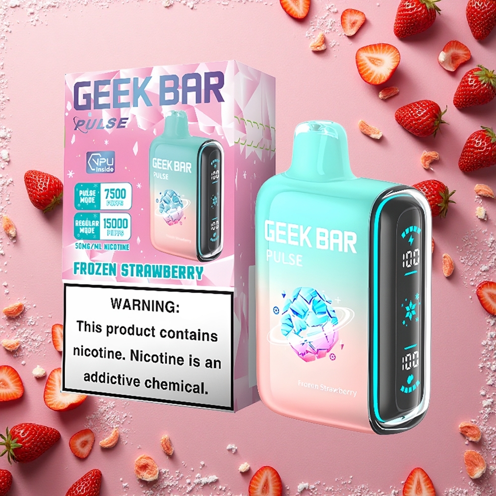 GEEK BAR Pulse 15000 Puffs الجليدية الإصدار - 16مل 5% شحن نوع-C