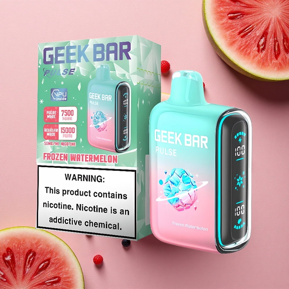 GEEK BAR Pulse 15000 Puffs الجليدية الإصدار - 16مل 5% شحن نوع-C