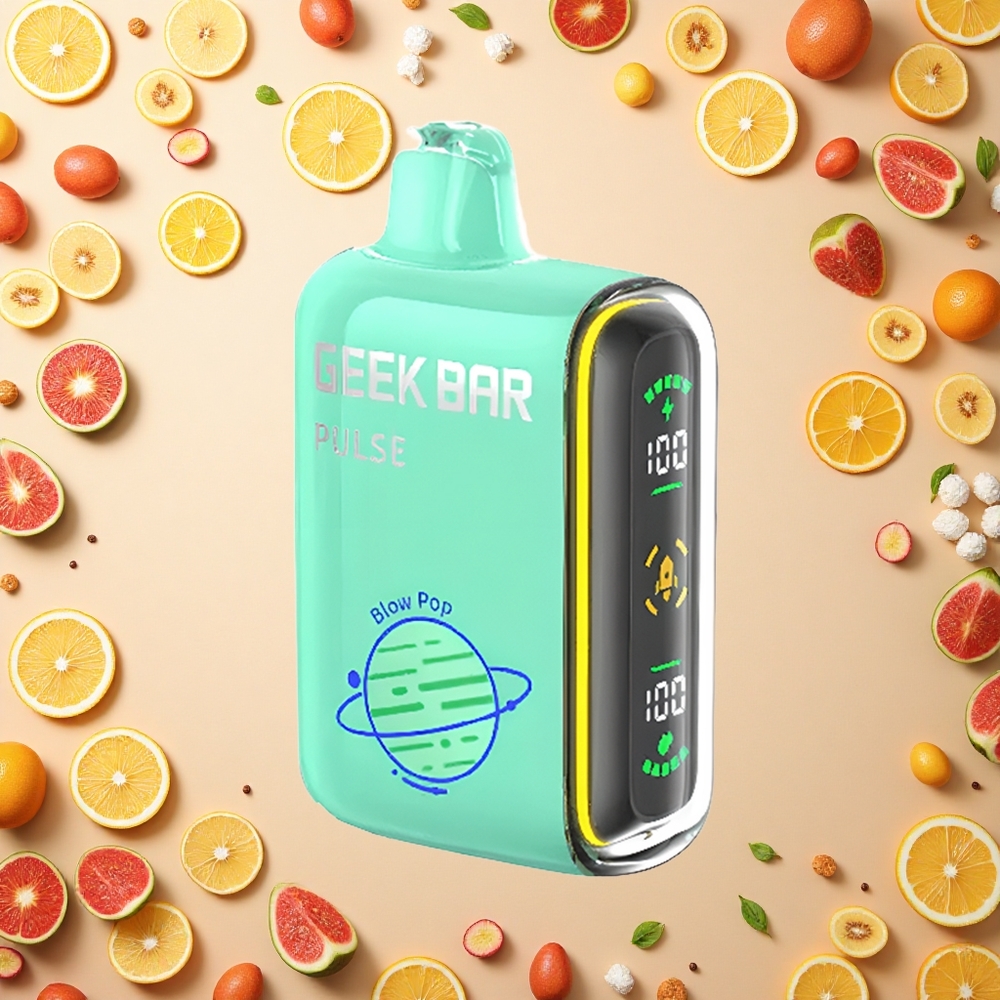 GEEK BAR Pulse 15000 Puffs إصدار الكوكب: 16 ملليلتر، 5٪ نيكوتين، شحن USB نوع-C