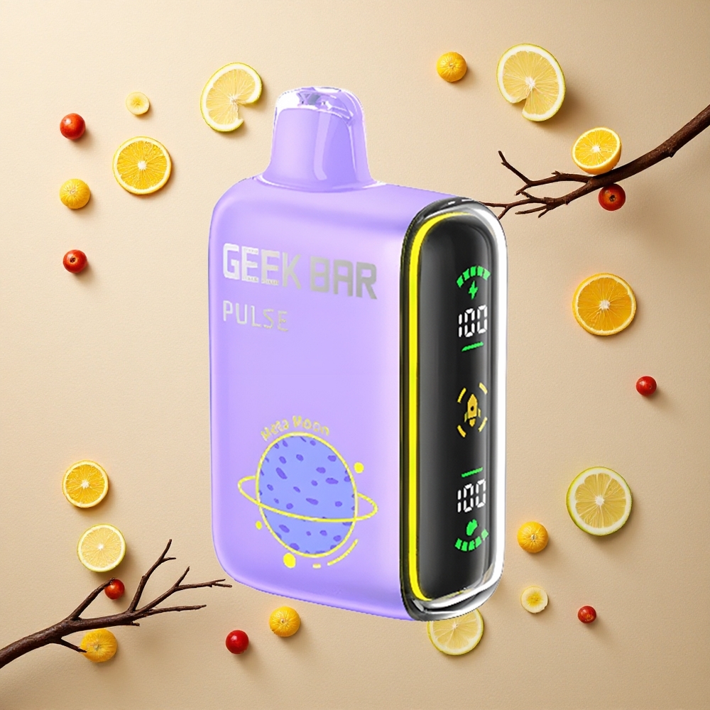 GEEK BAR Pulse 15000 Puffs إصدار الكوكب: 16 ملليلتر، 5٪ نيكوتين، شحن USB نوع-C