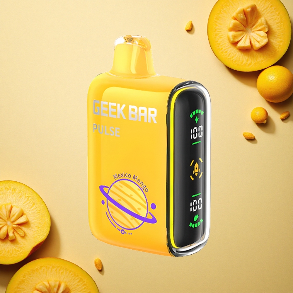 GEEK BAR Pulse 15000 Puffs إصدار الكوكب: 16 ملليلتر، 5٪ نيكوتين، شحن USB نوع-C