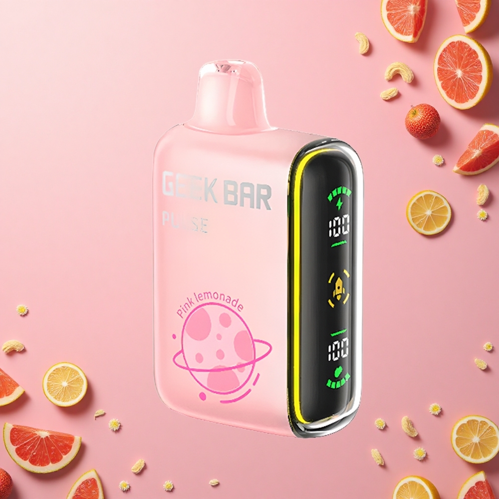 GEEK BAR Pulse 15000 Puffs إصدار الكوكب: 16 ملليلتر، 5٪ نيكوتين، شحن USB نوع-C