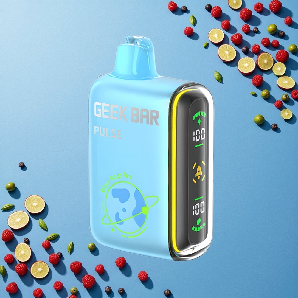 GEEK BAR Pulse 15000 Puffs إصدار الكوكب: 16 ملليلتر، 5٪ نيكوتين، شحن USB نوع-C