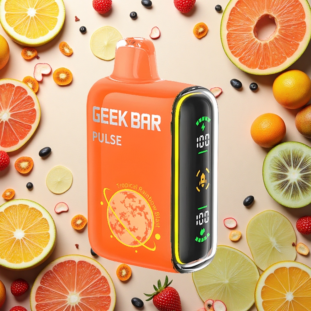 GEEK BAR Pulse 15000 Puffs إصدار الكوكب: 16 ملليلتر، 5٪ نيكوتين، شحن USB نوع-C