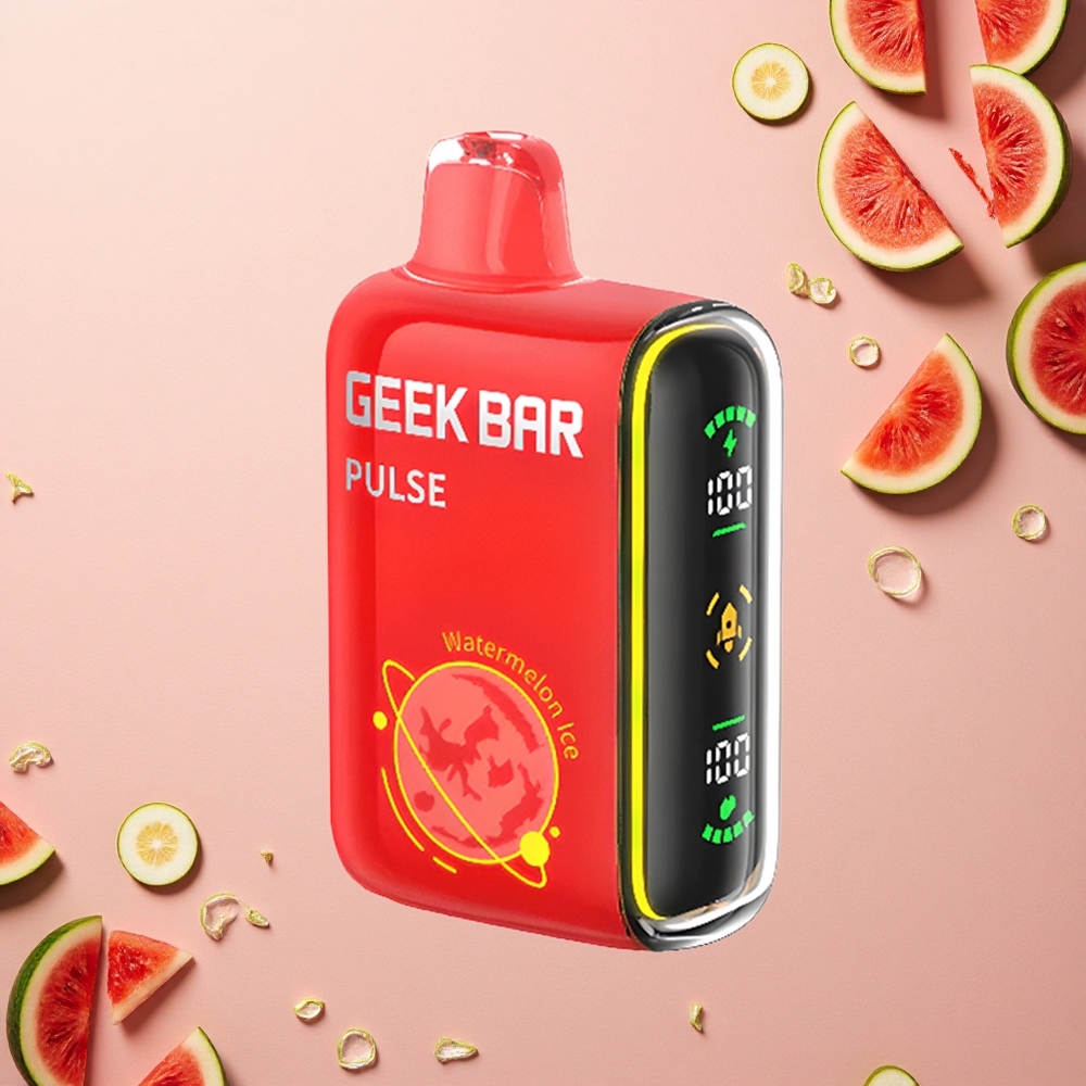 GEEK BAR Pulse 15000 Puffs إصدار الكوكب: 16 ملليلتر، 5٪ نيكوتين، شحن USB نوع-C