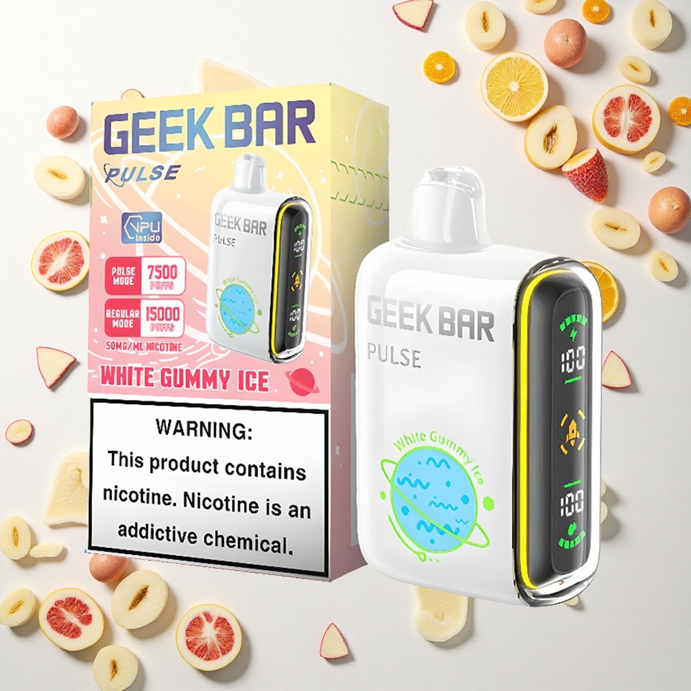 GEEK BAR Pulse 15000 Puffs إصدار الكوكب: 16 ملليلتر، 5٪ نيكوتين، شحن USB نوع-C