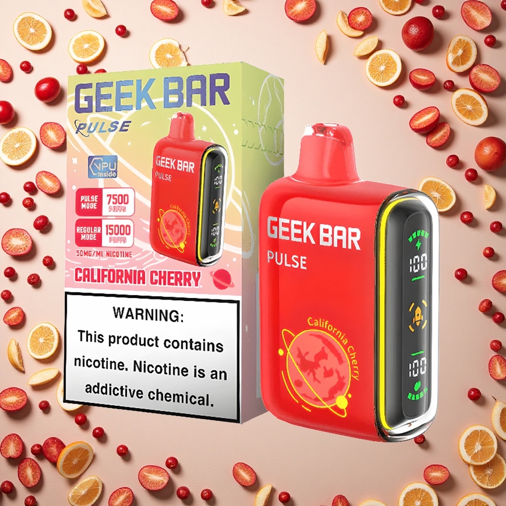 GEEK BAR Pulse 15000 Puffs إصدار الكوكب: 16 ملليلتر، 5٪ نيكوتين، شحن USB نوع-C