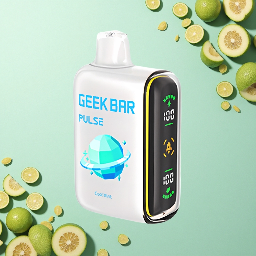 GEEK BAR Pulse 15000 Puffs إصدار الكوكب: 16 ملليلتر، 5٪ نيكوتين، شحن USB نوع-C