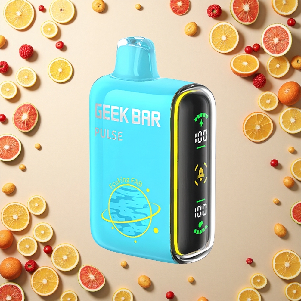 GEEK BAR Pulse 15000 Puffs إصدار الكوكب: 16 ملليلتر، 5٪ نيكوتين، شحن USB نوع-C