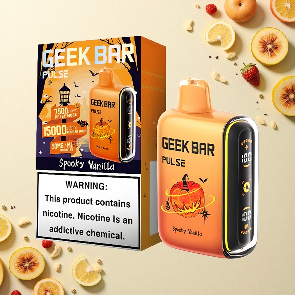 GEEK BAR Pulse 15000 Puffs إصدار الهالوين: سعة السائل ١٦مل ونيقوتين ٥٪