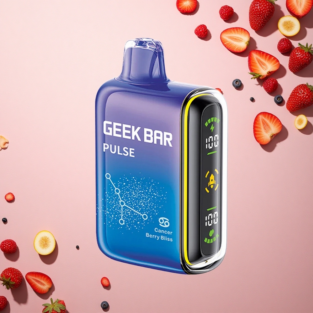 GEEK BAR Pulse 15000 Puffs النسخة البروجية: ١٦ مل, ٥٪ نيكوتين, شحن USB-C