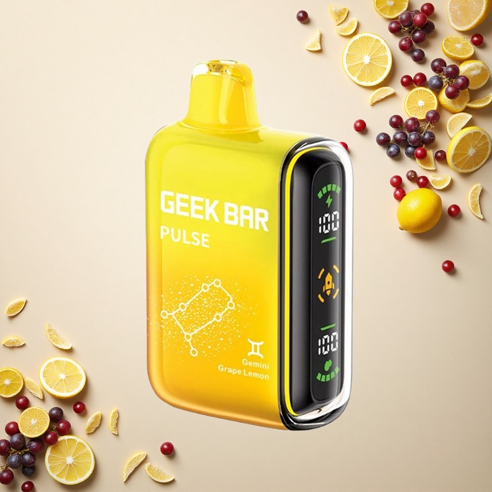 GEEK BAR Pulse 15000 Puffs النسخة البروجية: ١٦ مل, ٥٪ نيكوتين, شحن USB-C