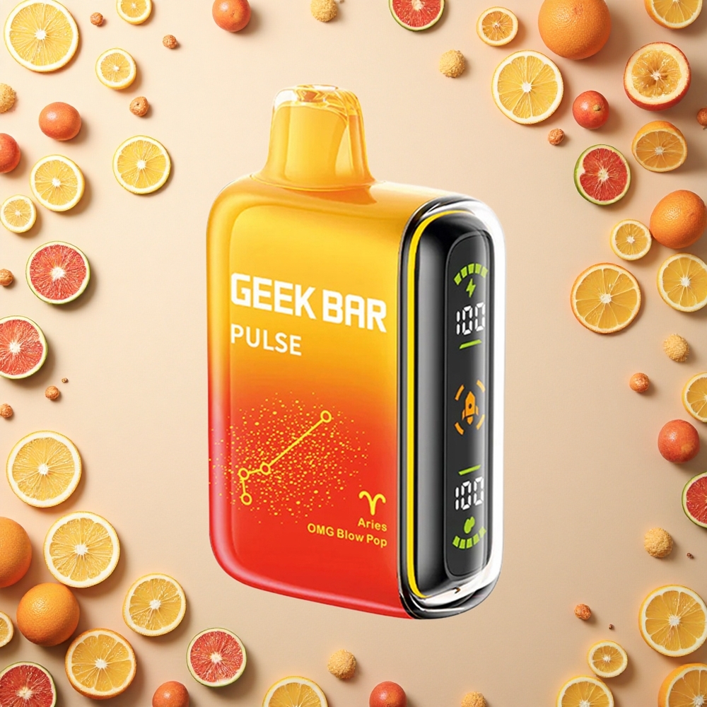 GEEK BAR Pulse 15000 Puffs النسخة البروجية: ١٦ مل, ٥٪ نيكوتين, شحن USB-C
