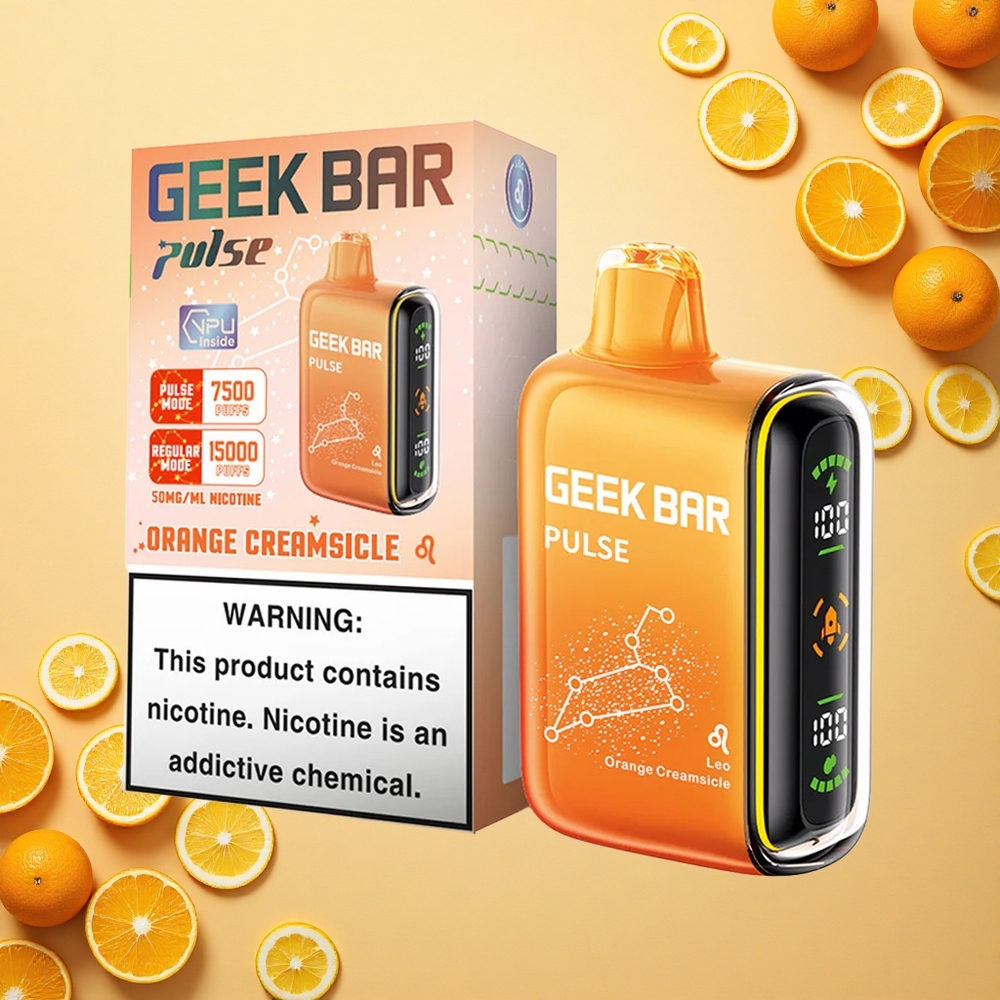 GEEK BAR Pulse 15000 Puffs النسخة البروجية: ١٦ مل, ٥٪ نيكوتين, شحن USB-C