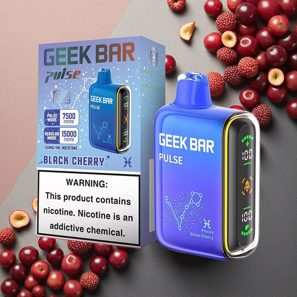 GEEK BAR Pulse 15000 Puffs النسخة البروجية: ١٦ مل, ٥٪ نيكوتين, شحن USB-C