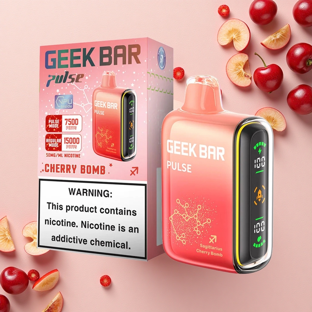 GEEK BAR Pulse 15000 Puffs النسخة البروجية: ١٦ مل, ٥٪ نيكوتين, شحن USB-C