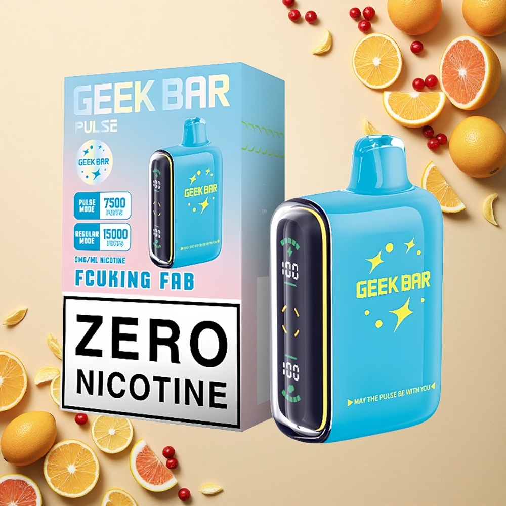 GEEK BAR Pulse 15000 Puffs صفر نيكوتين بسعة ١٦ مل وشحن USB Type-C