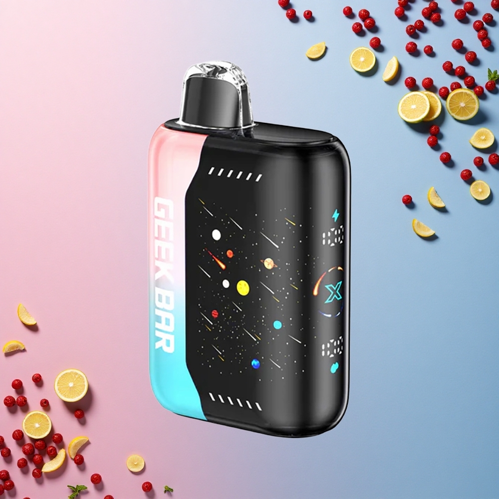 GEEK BAR Pulse X 25000 Puffs الإصدار النيزكي بملف مزدوج وشاشة منحنية