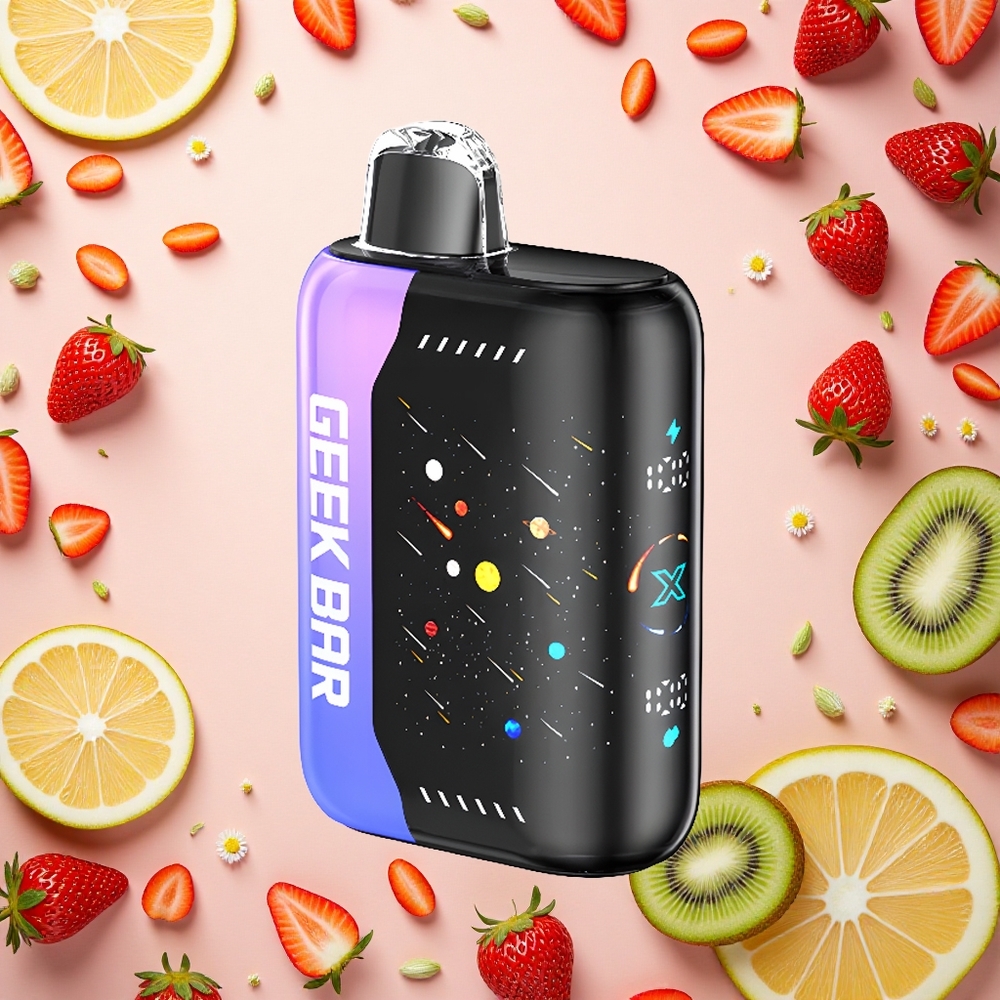 GEEK BAR Pulse X 25000 Puffs الإصدار النيزكي بملف مزدوج وشاشة منحنية