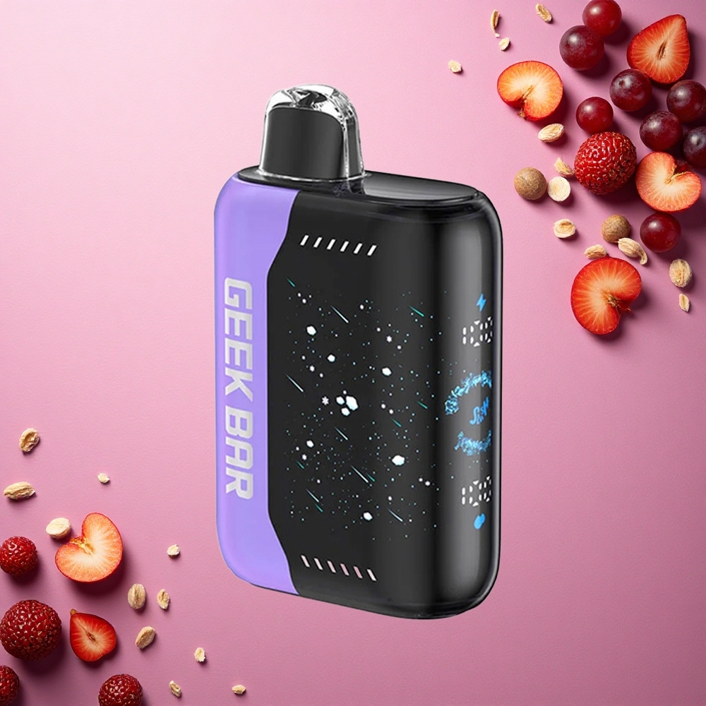 GEEK BAR Pulse X 25000 Puffs إصدارة سلو ش باركلي مع شاشة منحنية وملف مزدوج