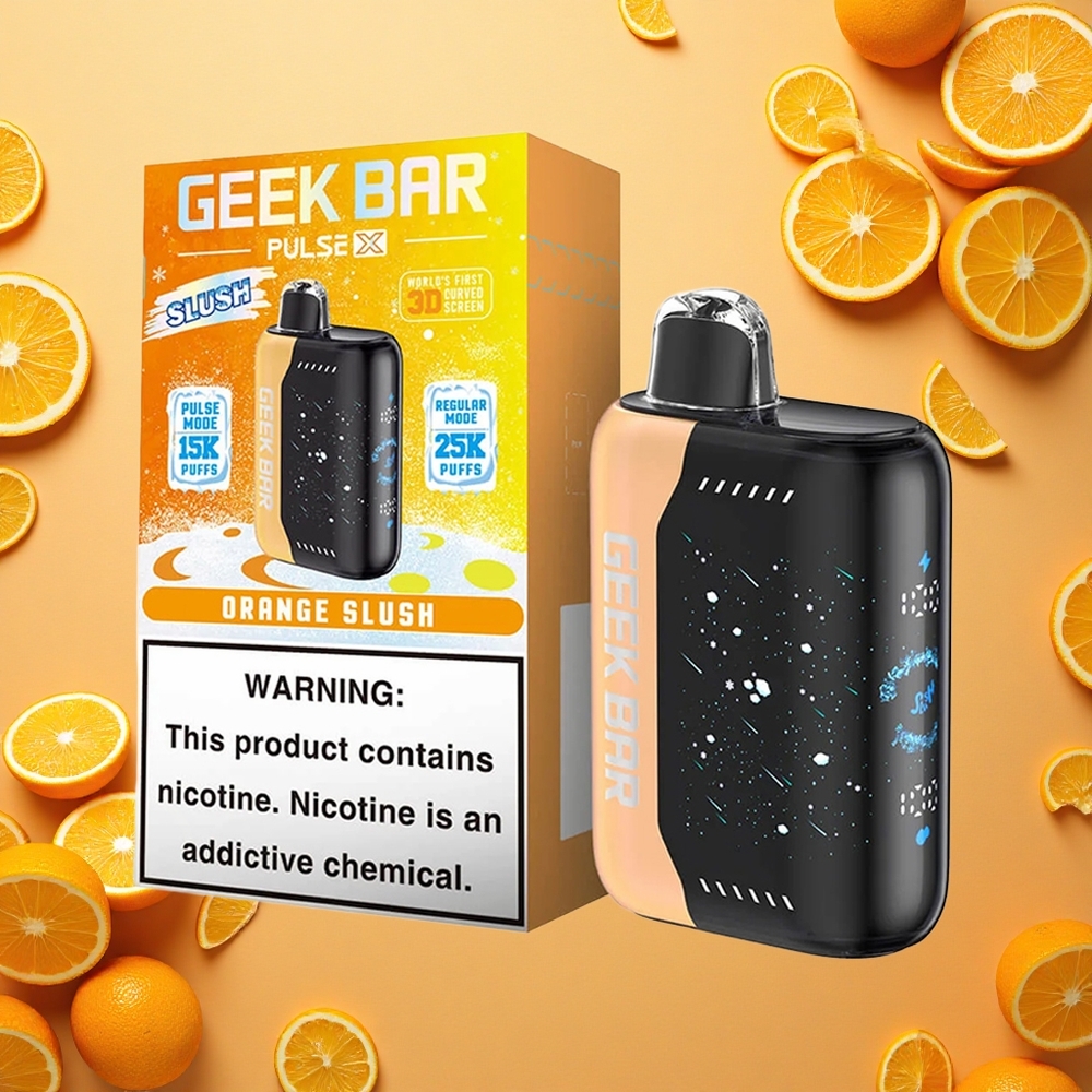 GEEK BAR Pulse X 25000 Puffs إصدارة سلو ش باركلي مع شاشة منحنية وملف مزدوج