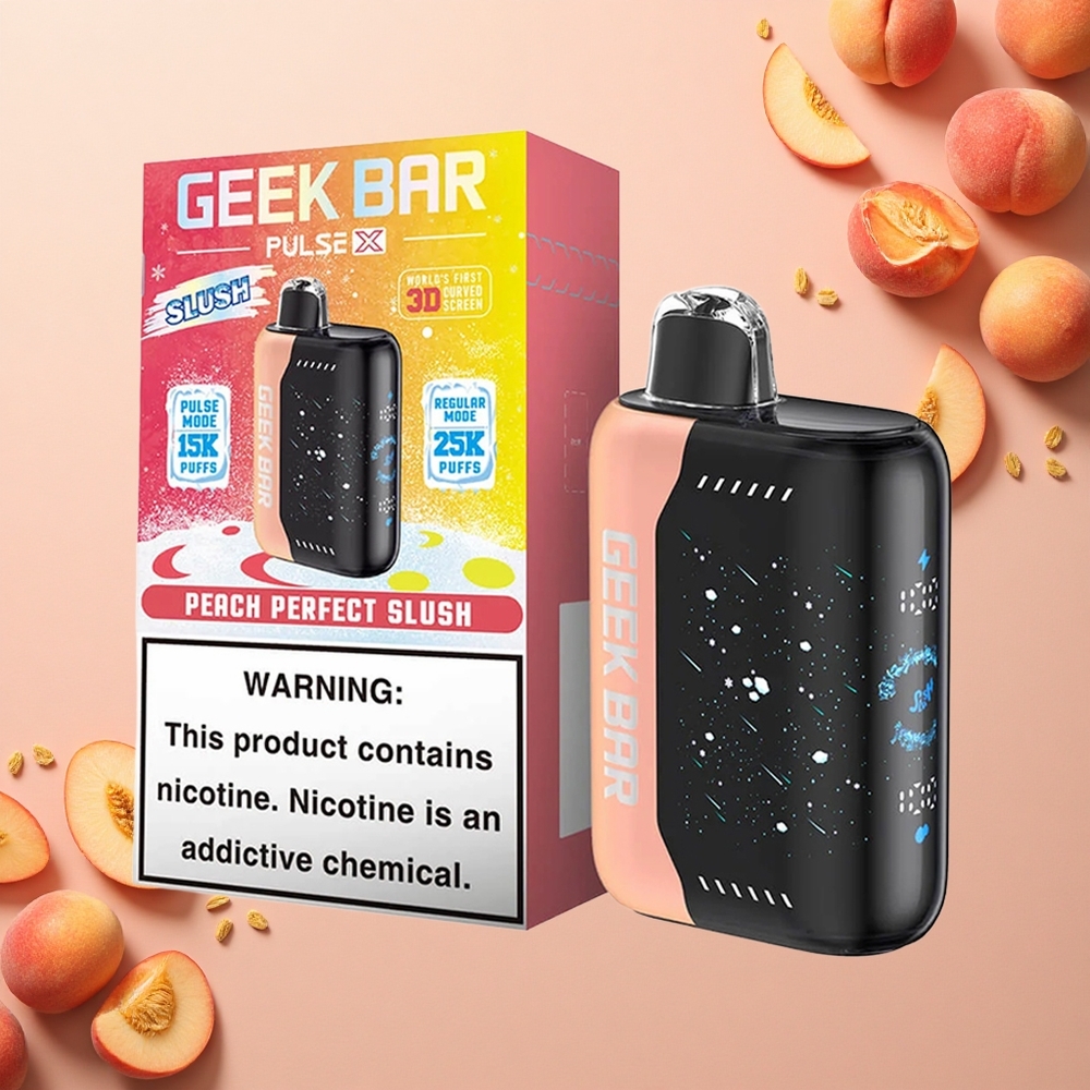GEEK BAR Pulse X 25000 Puffs إصدارة سلو ش باركلي مع شاشة منحنية وملف مزدوج