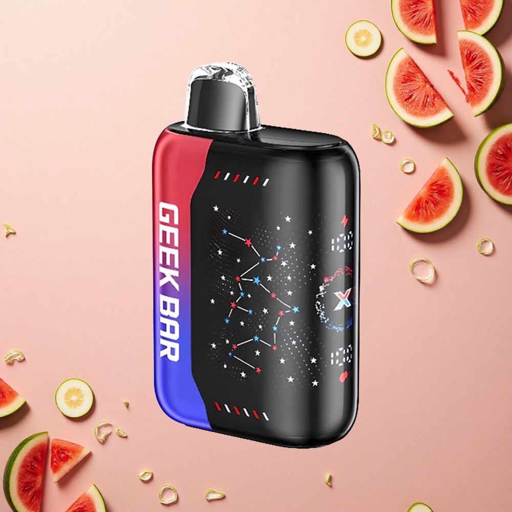GEEK BAR Pulse X 25000 Puffs باتريوت إيديشن شاشة منحنية ثلاثية الأبعاد وشحن نوع سي