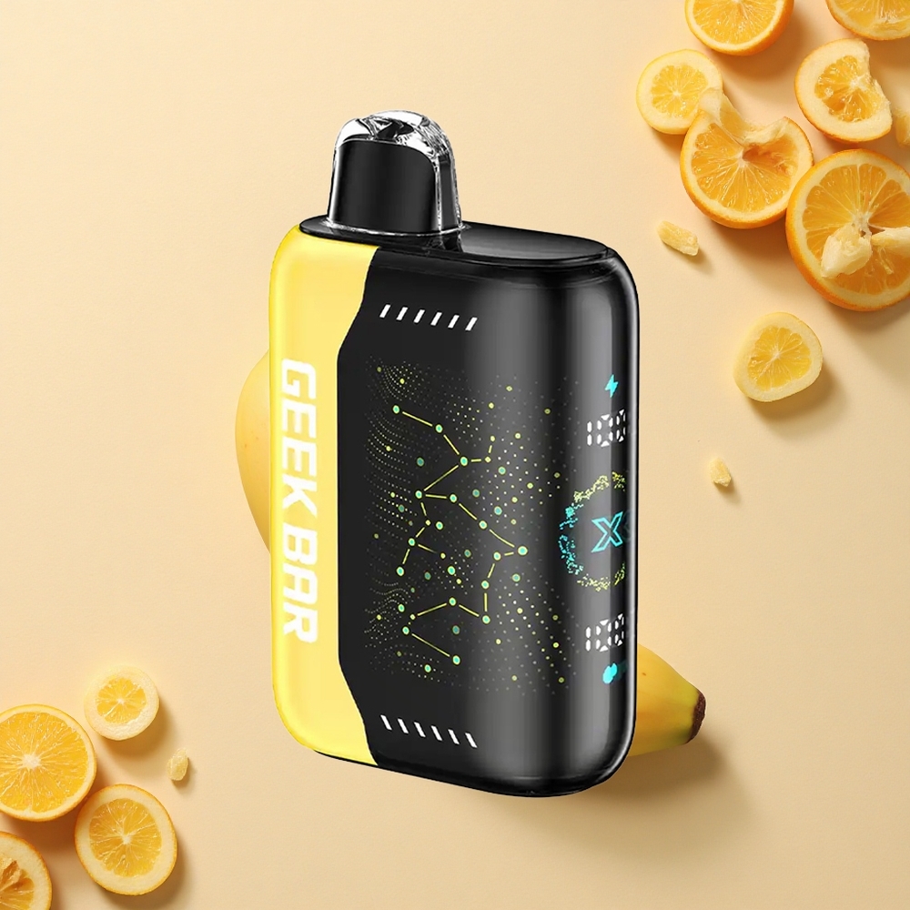 GEEK BAR Pulse X 25000 Puffs جهاز البخار المتموج بشاشة منحنية ثلاثية الأبعاد وشحن USB من النوع C