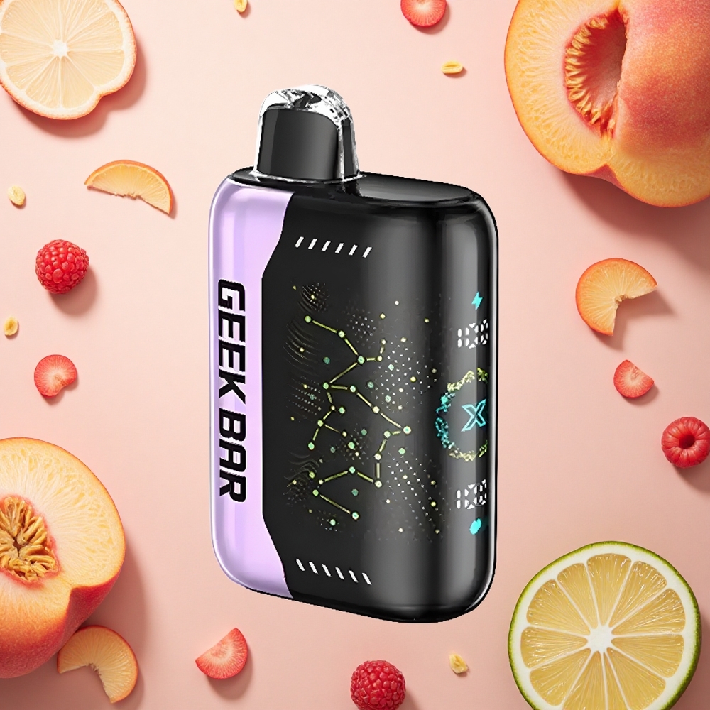 GEEK BAR Pulse X 25000 Puffs جهاز البخار المتموج بشاشة منحنية ثلاثية الأبعاد وشحن USB من النوع C