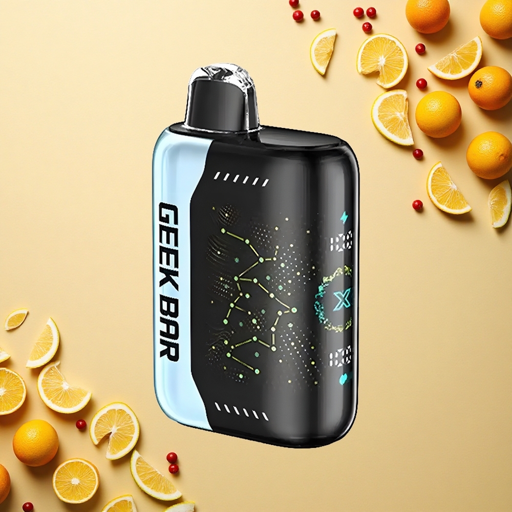 GEEK BAR Pulse X 25000 Puffs جهاز البخار المتموج بشاشة منحنية ثلاثية الأبعاد وشحن USB من النوع C