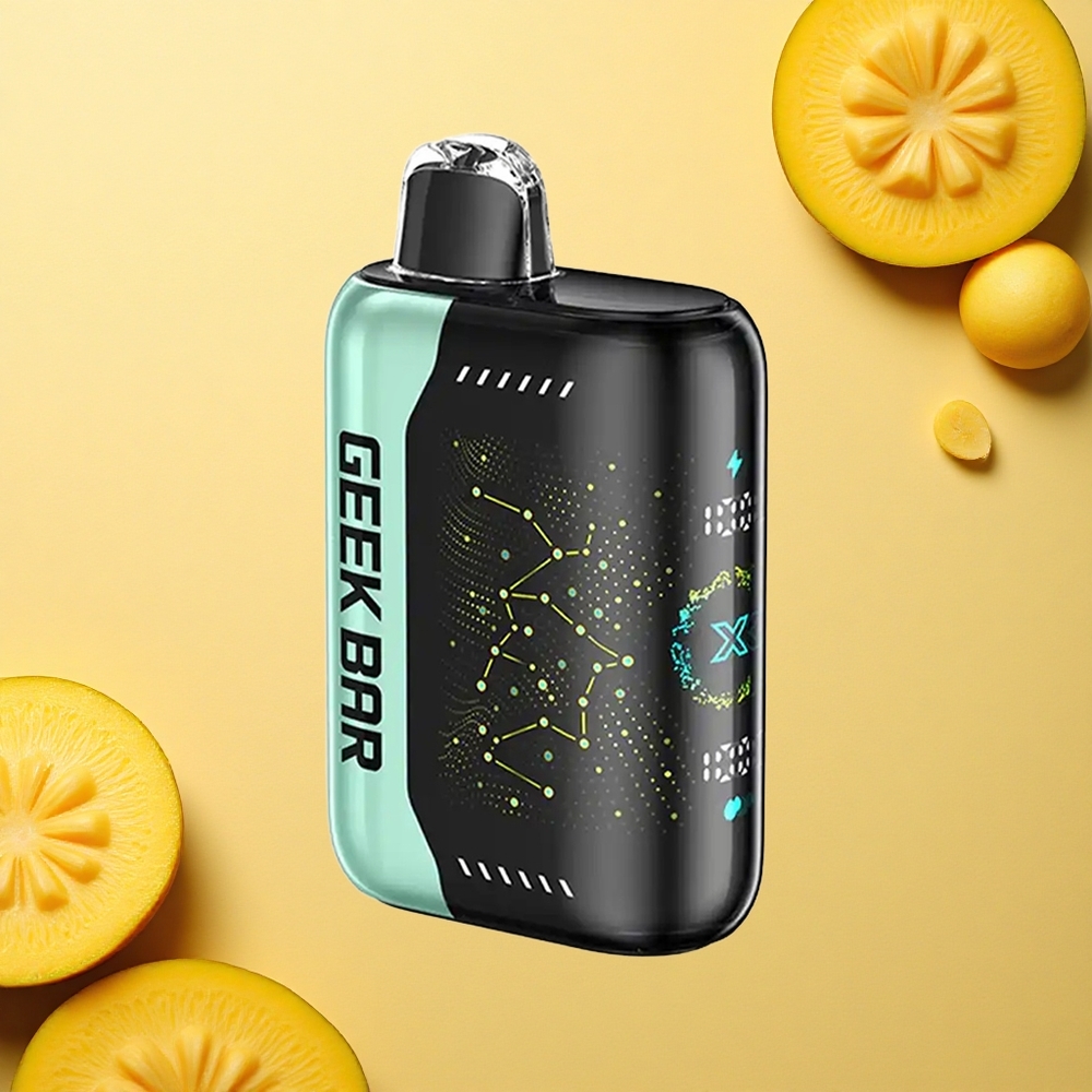 GEEK BAR Pulse X 25000 Puffs جهاز البخار المتموج بشاشة منحنية ثلاثية الأبعاد وشحن USB من النوع C