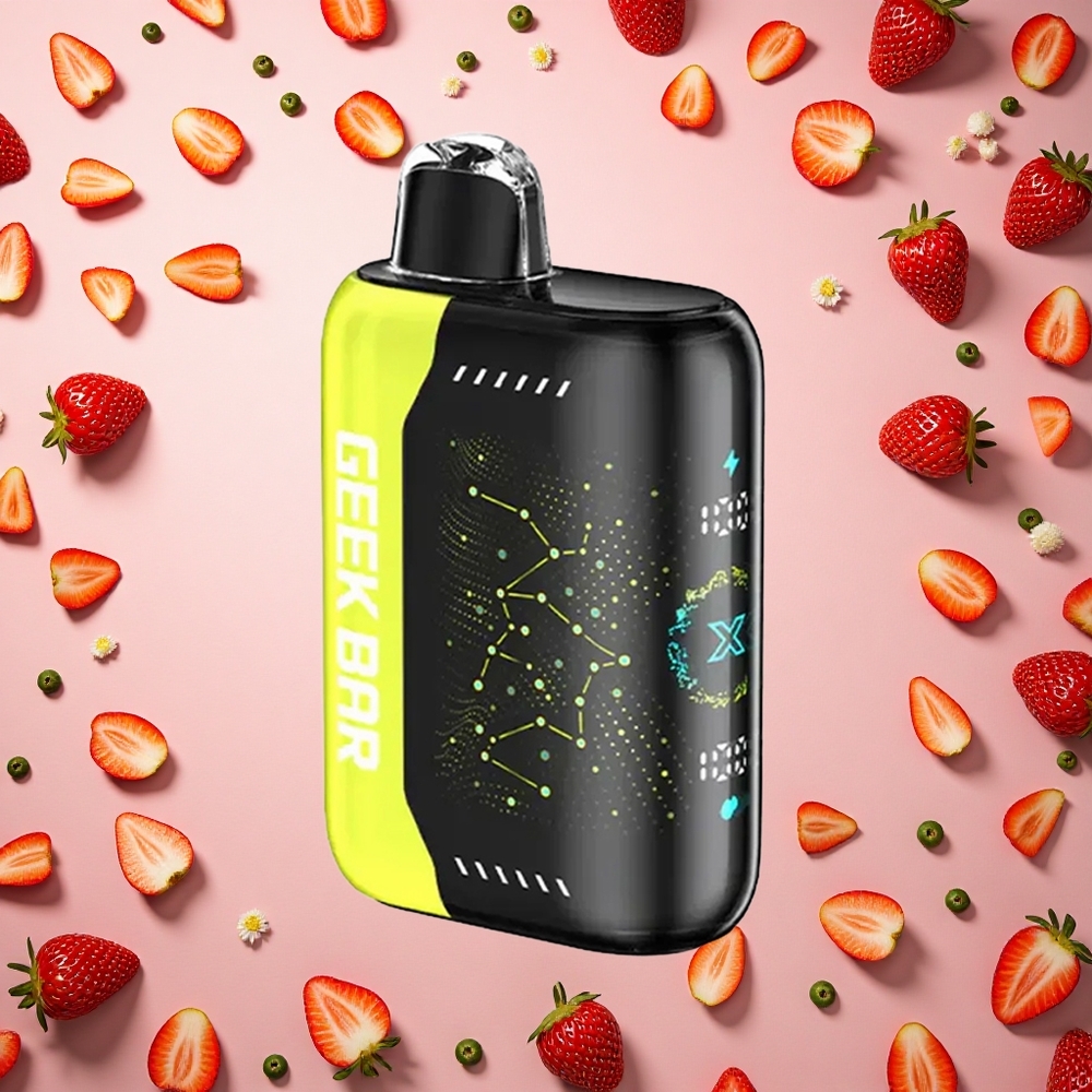 GEEK BAR Pulse X 25000 Puffs جهاز البخار المتموج بشاشة منحنية ثلاثية الأبعاد وشحن USB من النوع C