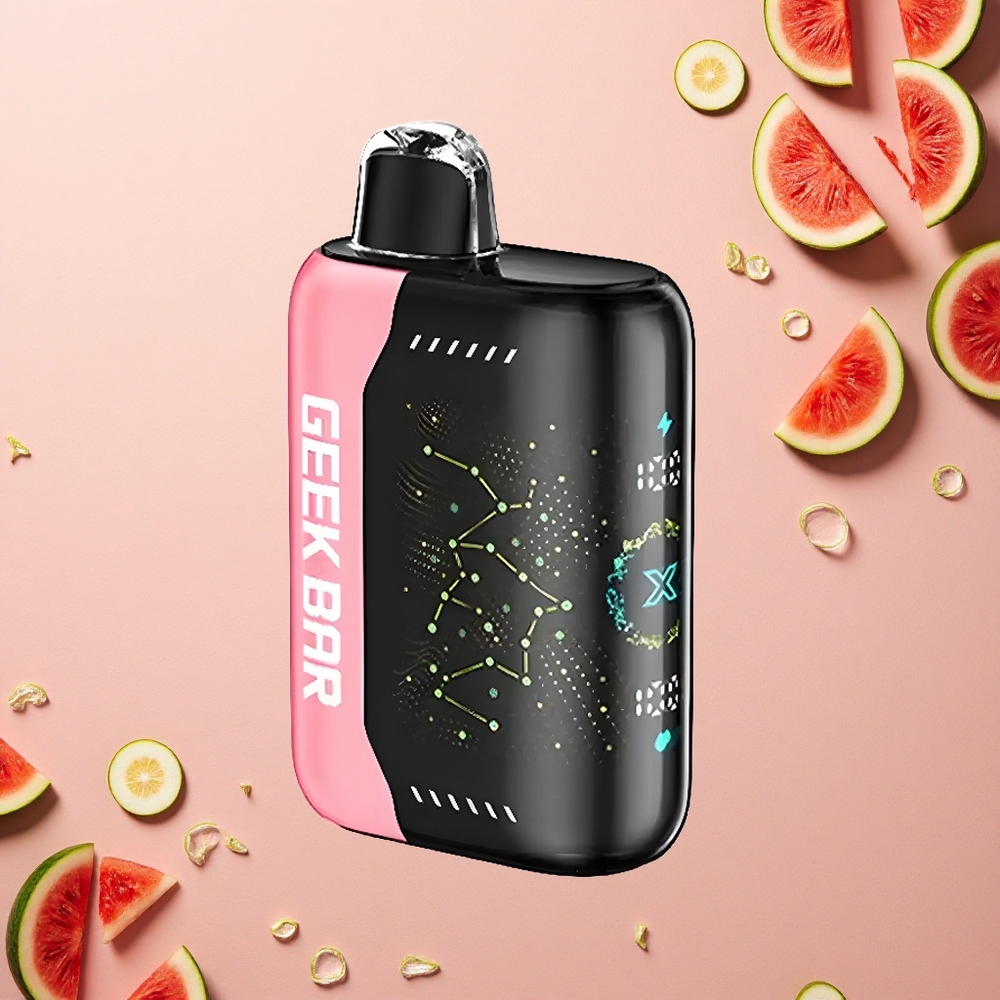 GEEK BAR Pulse X 25000 Puffs جهاز البخار المتموج بشاشة منحنية ثلاثية الأبعاد وشحن USB من النوع C