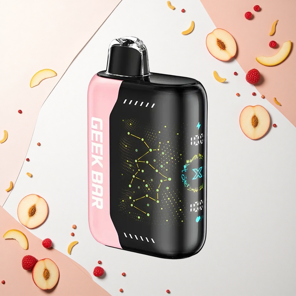 GEEK BAR Pulse X 25000 Puffs جهاز البخار المتموج بشاشة منحنية ثلاثية الأبعاد وشحن USB من النوع C