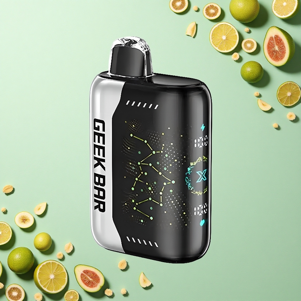 GEEK BAR Pulse X 25000 Puffs جهاز البخار المتموج بشاشة منحنية ثلاثية الأبعاد وشحن USB من النوع C