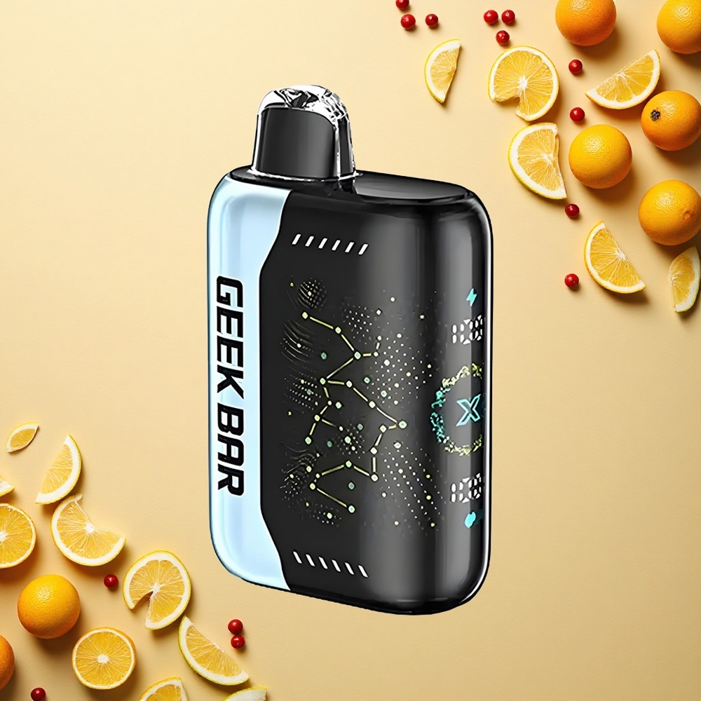 GEEK BAR Pulse X 25000 Puffs صفر نيكوتين بشاشة منحنية ثلاثية الأبعاد وشاحن USB Type-C