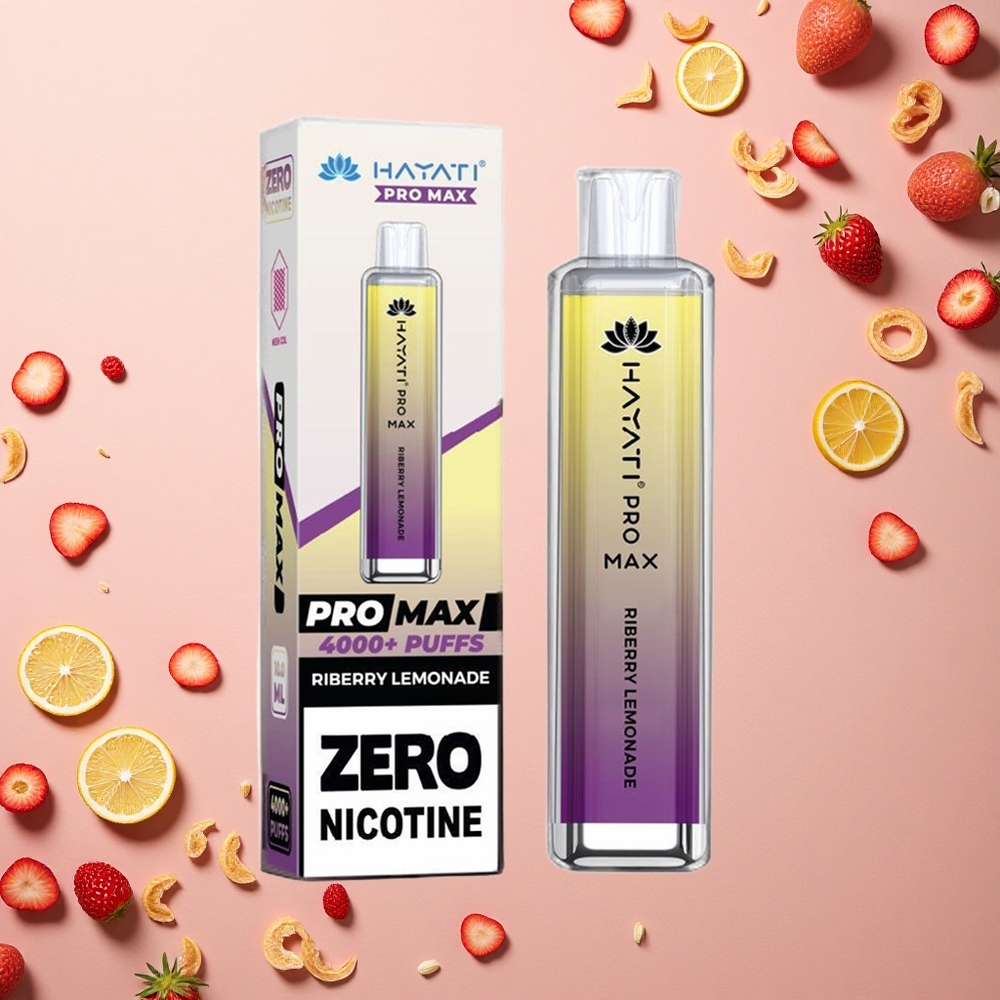 Hayati Pro Max 4000 Puffs عصير الليمون بري مع بطارية 1400 مللي أمبير وملء أوتوماتيكي 10 مل
