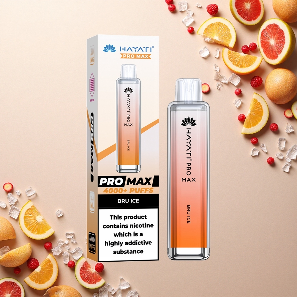 Hayati Pro Max 4000 Puffs برو آيس مزدوج 1.1 أوم