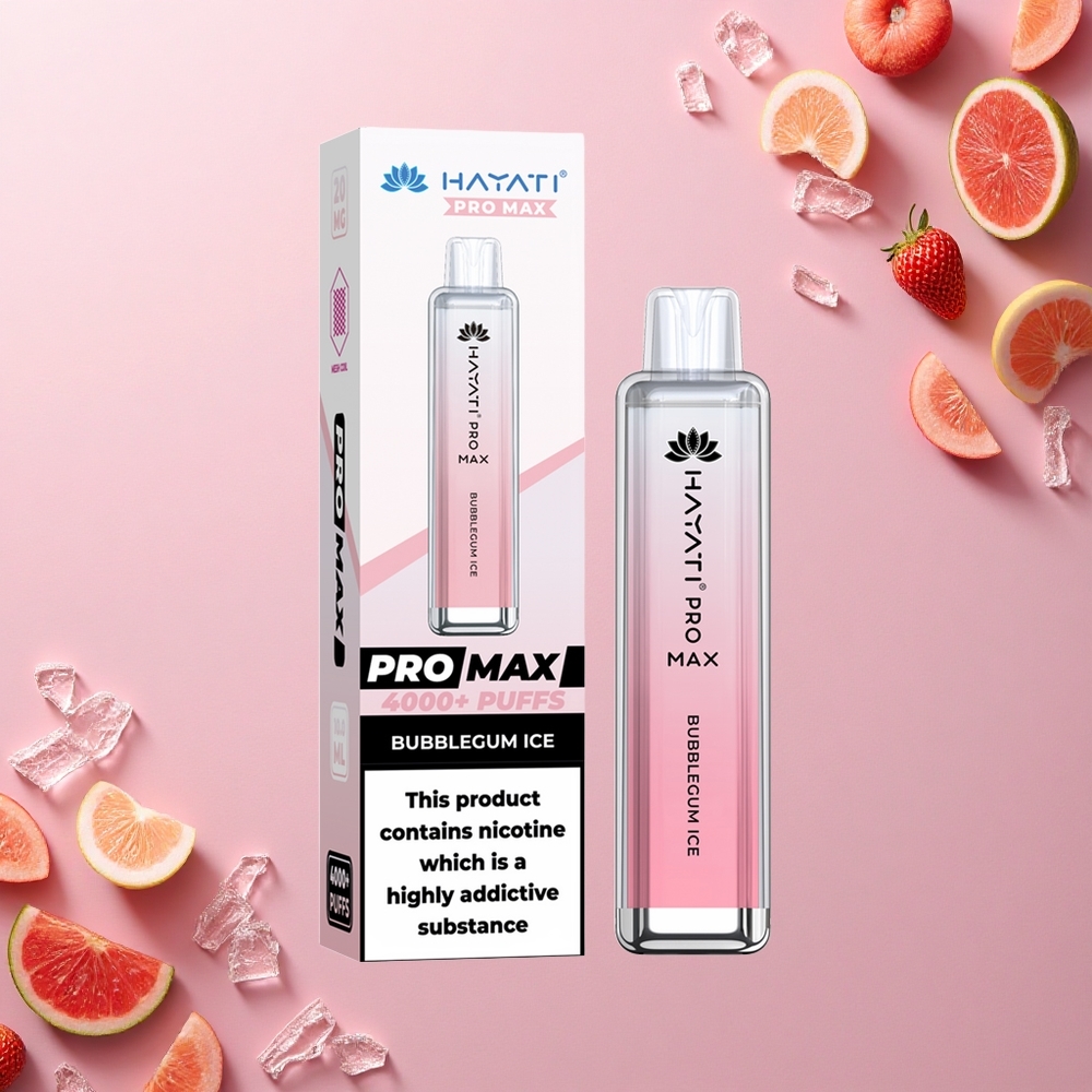 Hayati Pro Max 4000 Puffs علكة ثلجية بلورية بقوة 5%